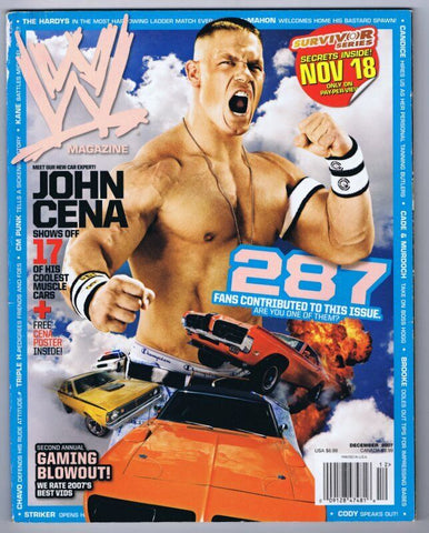 ORIGINAL Vintage December 2007 WWE Magazine John Cena 