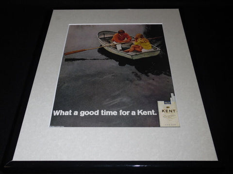 1969 Kent Cigarettes 11x14 Framed ORIGINAL Vintage Advertisement