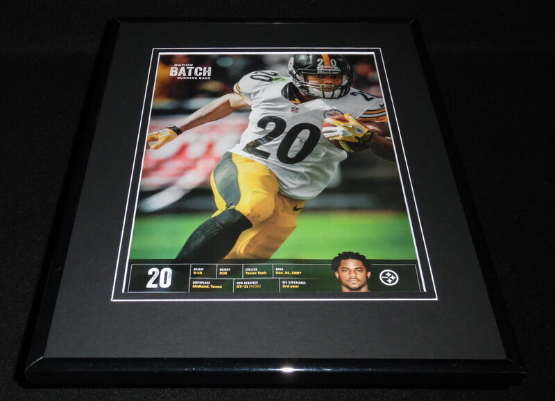 Baron Batch 2013 Framed 11x14 Photo Display Steelers