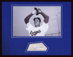 Don Newcombe Signed Framed 11x14 Photo Display RR LOA Dodgers