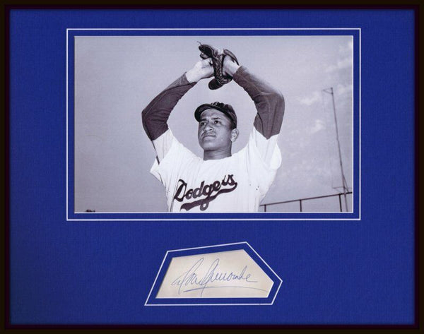 Don Newcombe Signed Framed 11x14 Photo Display RR LOA Dodgers