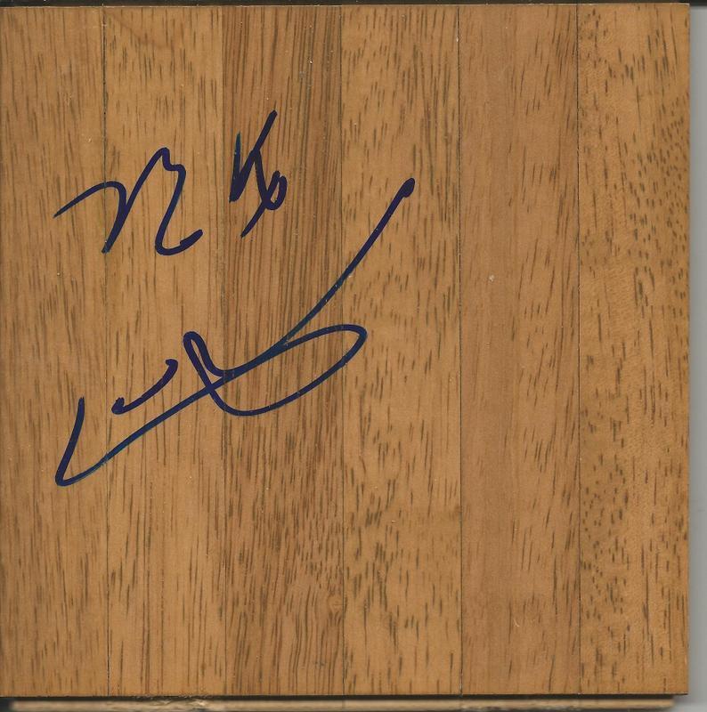 Nene Hilario Signed 6x6 Floorboard Wizards