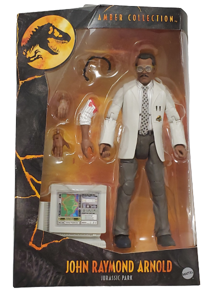 NEW SEALED 2021 Jurassic Park Amber John Raymond Arnold Figure Samuel L Jackson