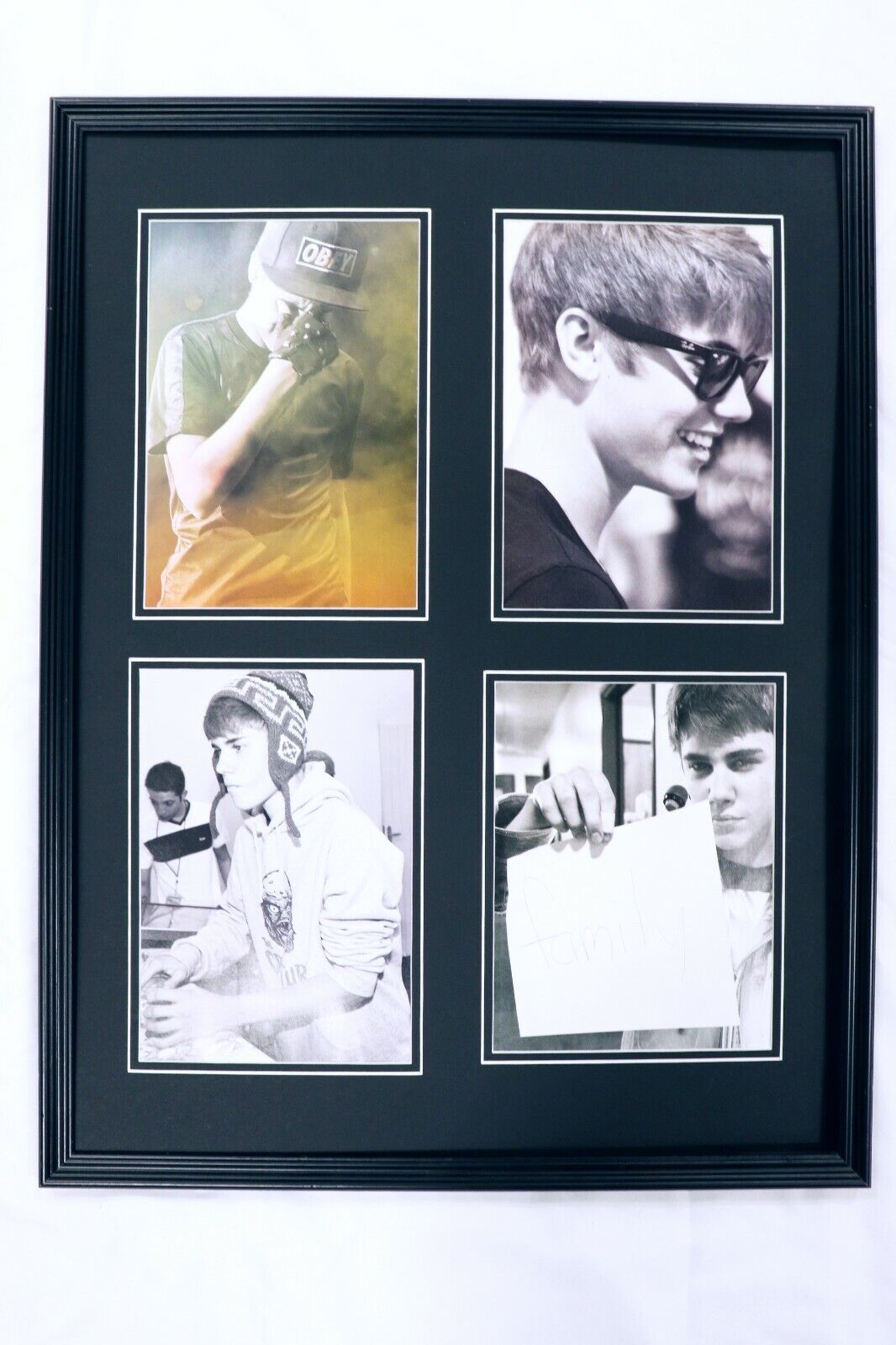 Justin Bieber Framed 18x24 Photo Collage Display