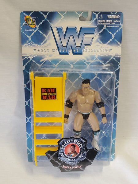 VINTAGE SEALED 1998 Jakks WWF Rocky Maivia The Rock Action Figure