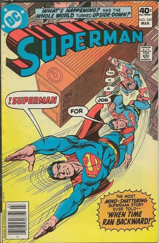 Superman #345 ORIGINAL Vintage 1980 DC Comics 