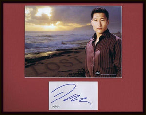 Daniel Dae Kim Signed Framed 11x14 Photo Display JSA Lost