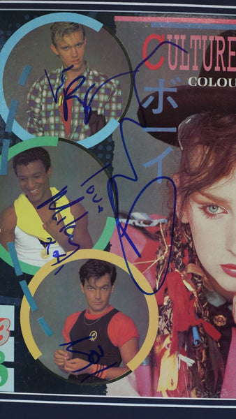 Culture Club Group Signed Framed 1983 Colour By Numbers Record Album Display 