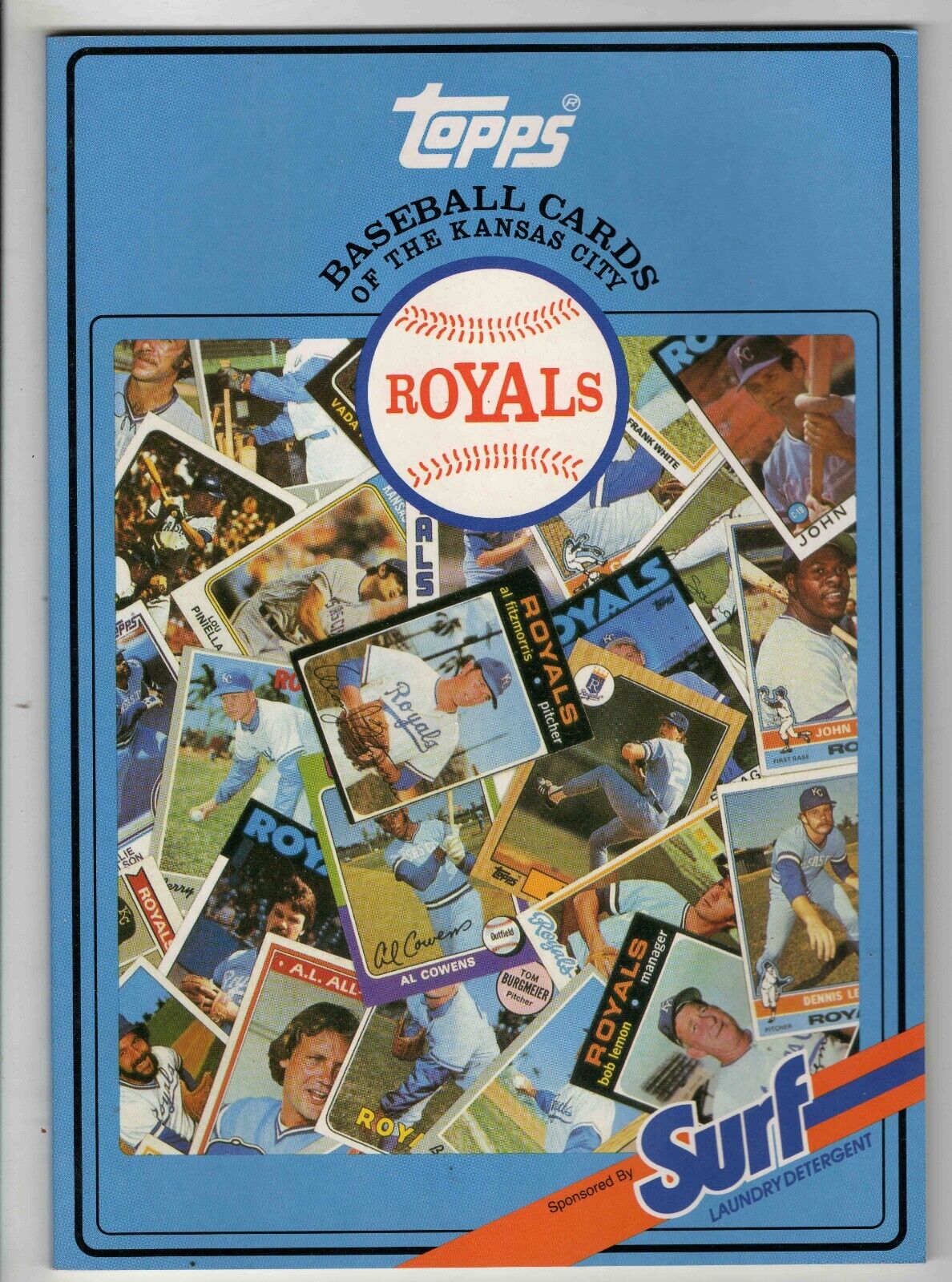 VINTAGE 1987 Surf Laundry Topps Baseball Card Kansas City Royals Book