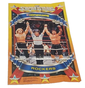 1989 Post Cereal WWF Rockers Promotional Poster