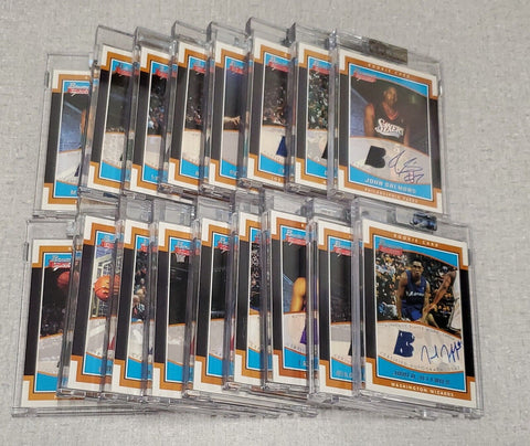 2002-03 Bowman Signature Basketball Autograph Jersey RC Lot of 17 Caron Butler