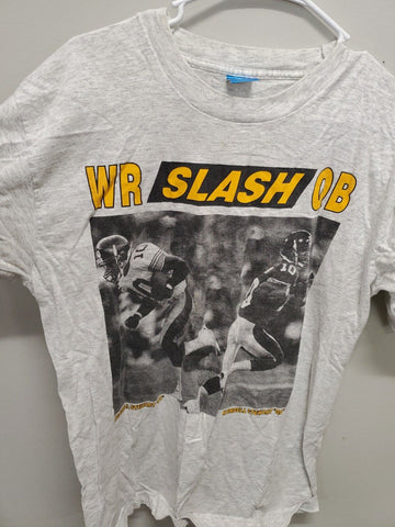 VINTAGE 1990s Kordell Stewart Slash Steelers FOTL T-Shirt LARGE