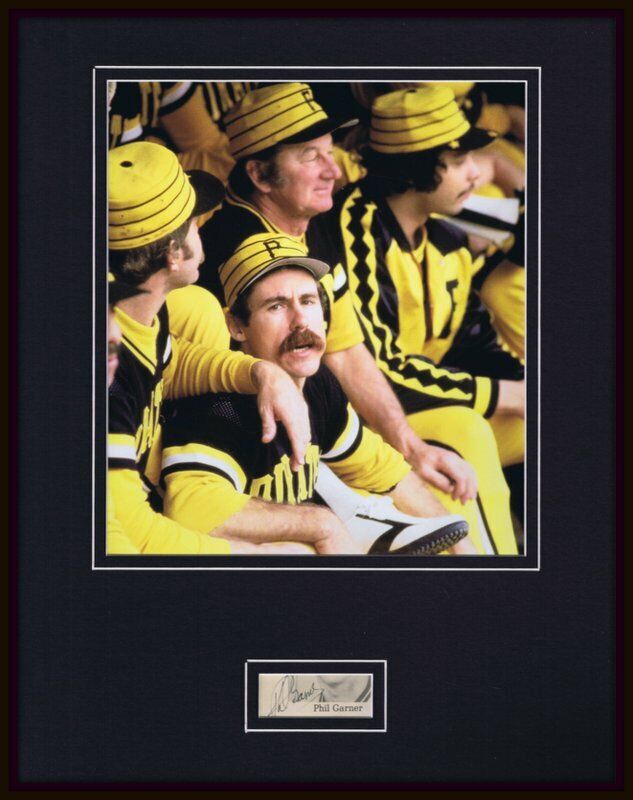 Phil Garner Scrap Iron Signed Framed 11x14 Photo Display JSA 1979 Pirates