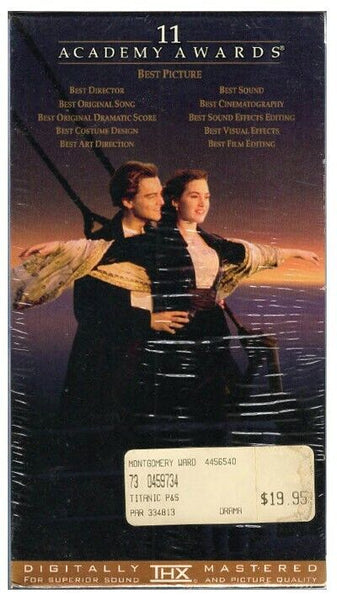 Titanic VINTAGE SEALED VHS Cassette w/ Sprint Sticker Leonardo Dicaprio