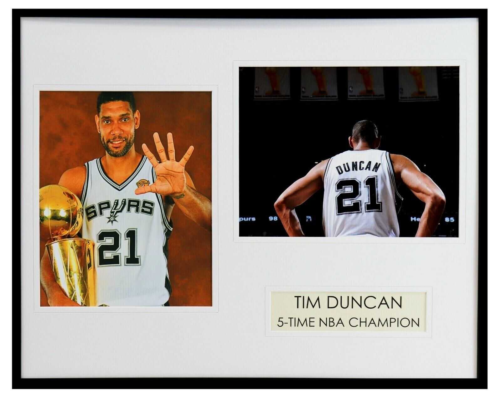 Tim Duncan Framed 16x20 Photo Set Spurs