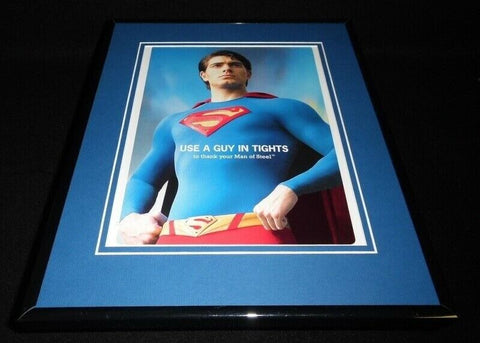 Superman 2007 Framed 11x14 ORIGINAL Vintage Advertisement Brandon Routh