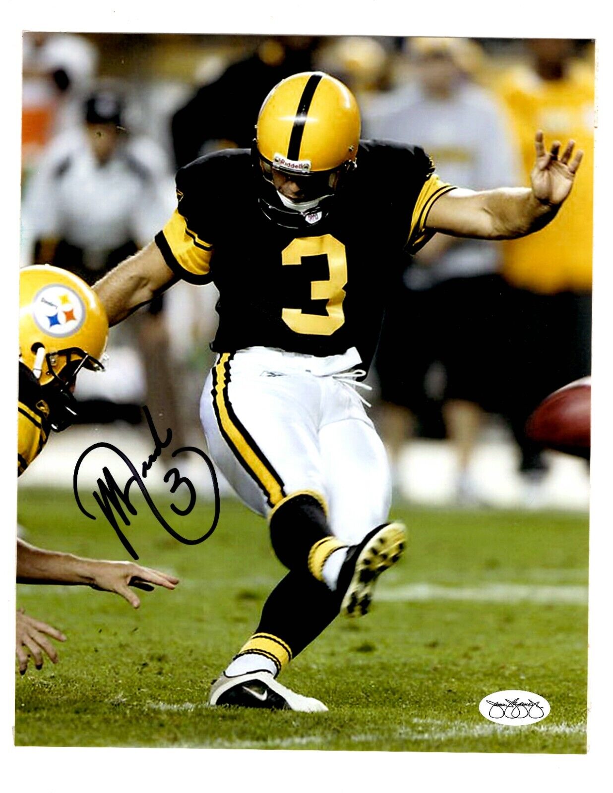 Jeff Reed Skippy Signed 8x10 Photo JSA Steelers