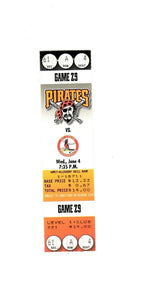 June 4 1997 St Louis Cardinals @ Pittsburgh Pirates Ticket Dmitri Young 4 RBI