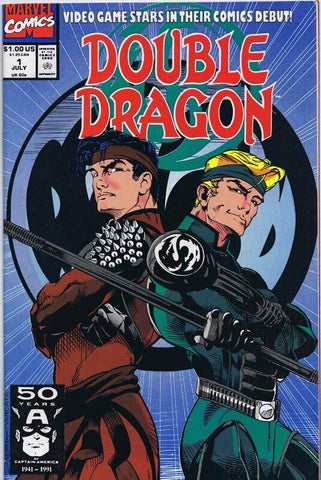 Double Dragon #1 ORIGINAL Vintage 1991 Marvel Comics 1st Billy + Jimmy Lee