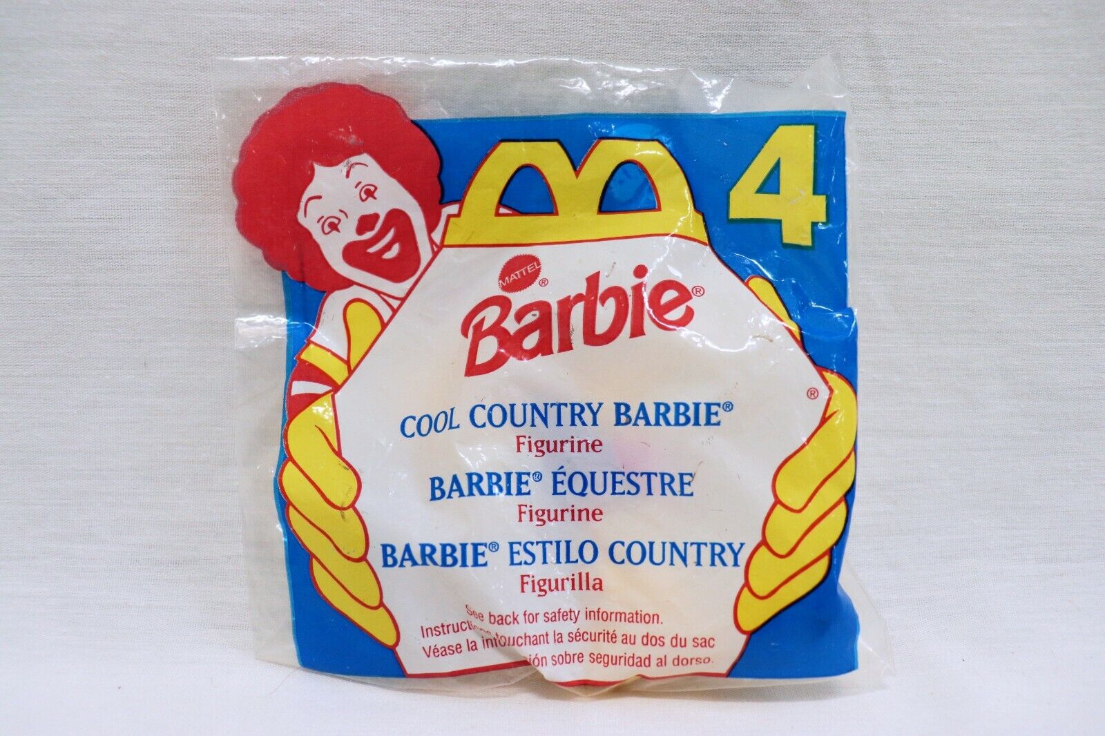 VINTAGE SEALED 1994 McDonald's Barbie Cool Country Doll