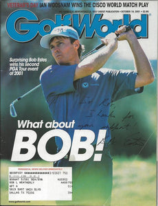 Bob Estes Signed 2001 Golf World Full Magazine