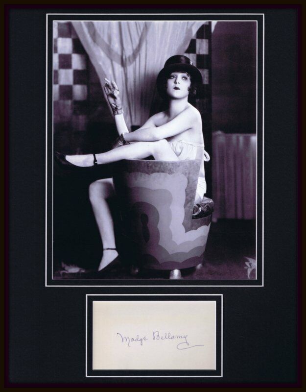 Madge Bellamy Signed Framed 11x14 Photo Display JSA 