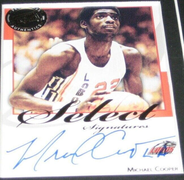 Michael Cooper Signed Framed 11x17 Photo Display PRESS PASS Lakers