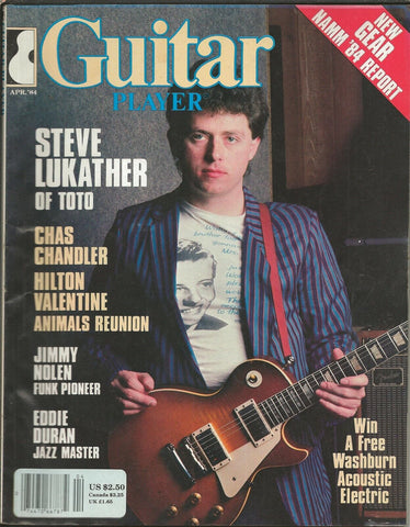 Guitar Player Magazine ORIGINAL Vintage Apr 1984 Steve Lukather Toto