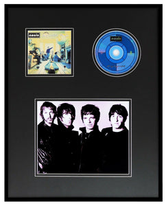 Oasis 16x20 Framed Definitely Maybe CD & Photo Display