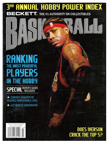 Mar 2006 Beckett Basketball Magazine #188 Allen Iverson