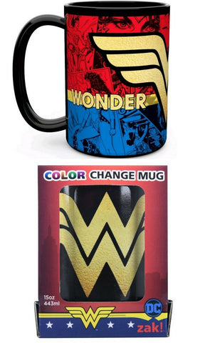 NEW SEALED Zak DC Comics Wonder Woman Color Changing Coffee Mug