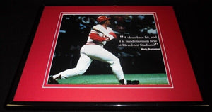 Pete Rose Breaks Hit Record 4192 Reds Framed 11x14 Photo Display 