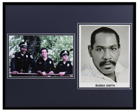 Bubba Smith Signed Framed 16x20 Photo Set Police Academy