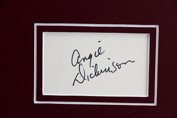 Angie Dickinson Signed Framed 16x20 Photo Display 