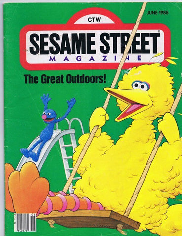 ORIGINAL Vintage Sesame Street Magazine June 1985 Grover Big Bird Cover