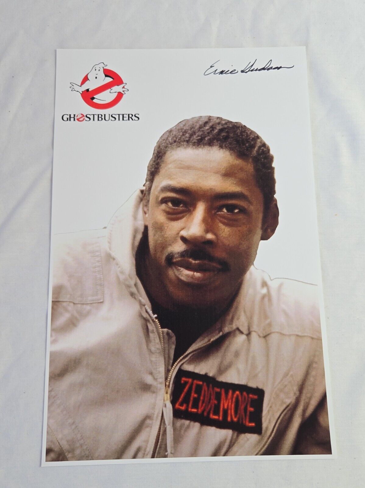 Ernie Hudson Signed 11x17 Ghostbusters Winston Poster Photo SCC