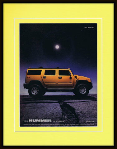 2003 Hummer H2 Framed 11x14 ORIGINAL Vintage Advertisement