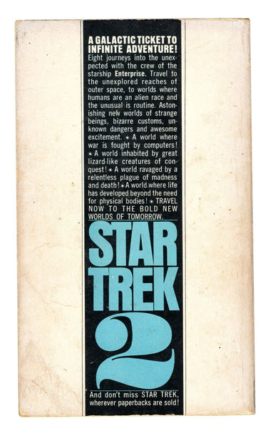 VINTAGE 1968 Star Trek 2 Paperback Book James Blish 6th Print