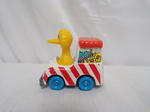 ORIGINAL Vintage 1983 Playskool Sesame Street Big Bird Metal Popcorn Truck