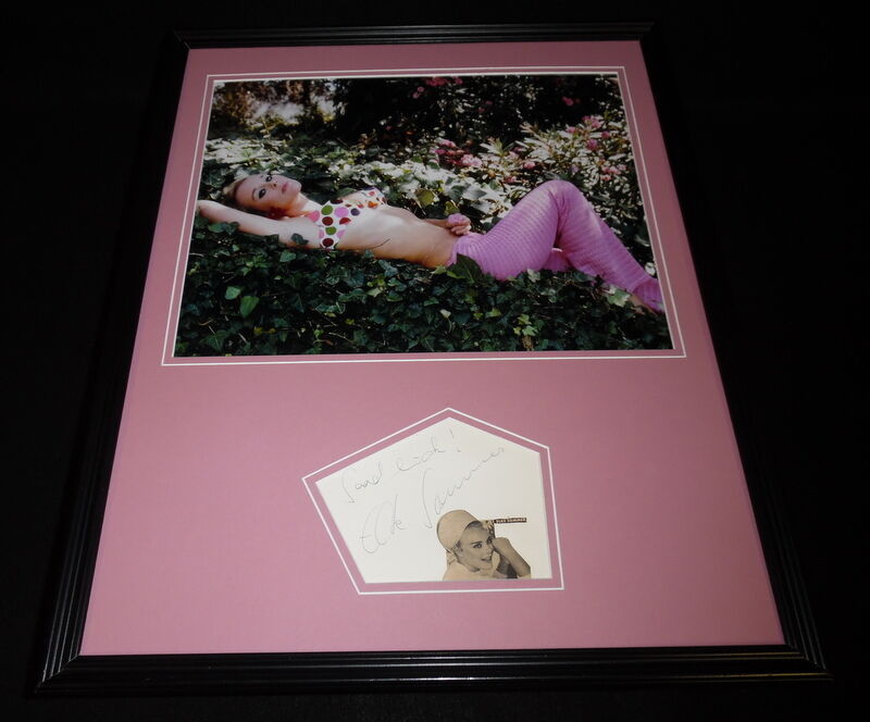 Elke Sommer Signed Framed 16x20 Photo Display 