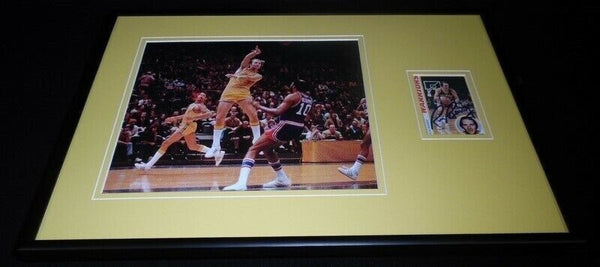 Rick Barry Signed Framed 12x18 Photo Display JSA Warriors Miami