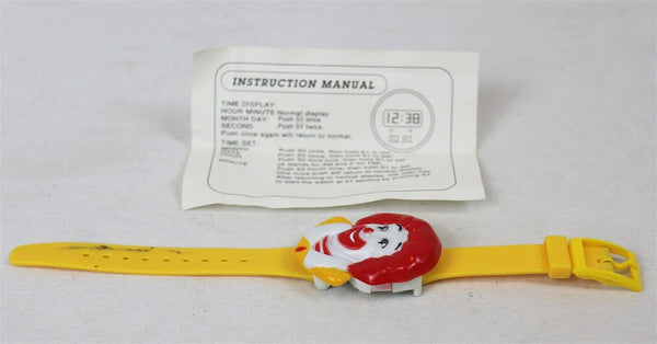 VINTAGE 1980s McDonald's Ronald McDonald Flip Watch