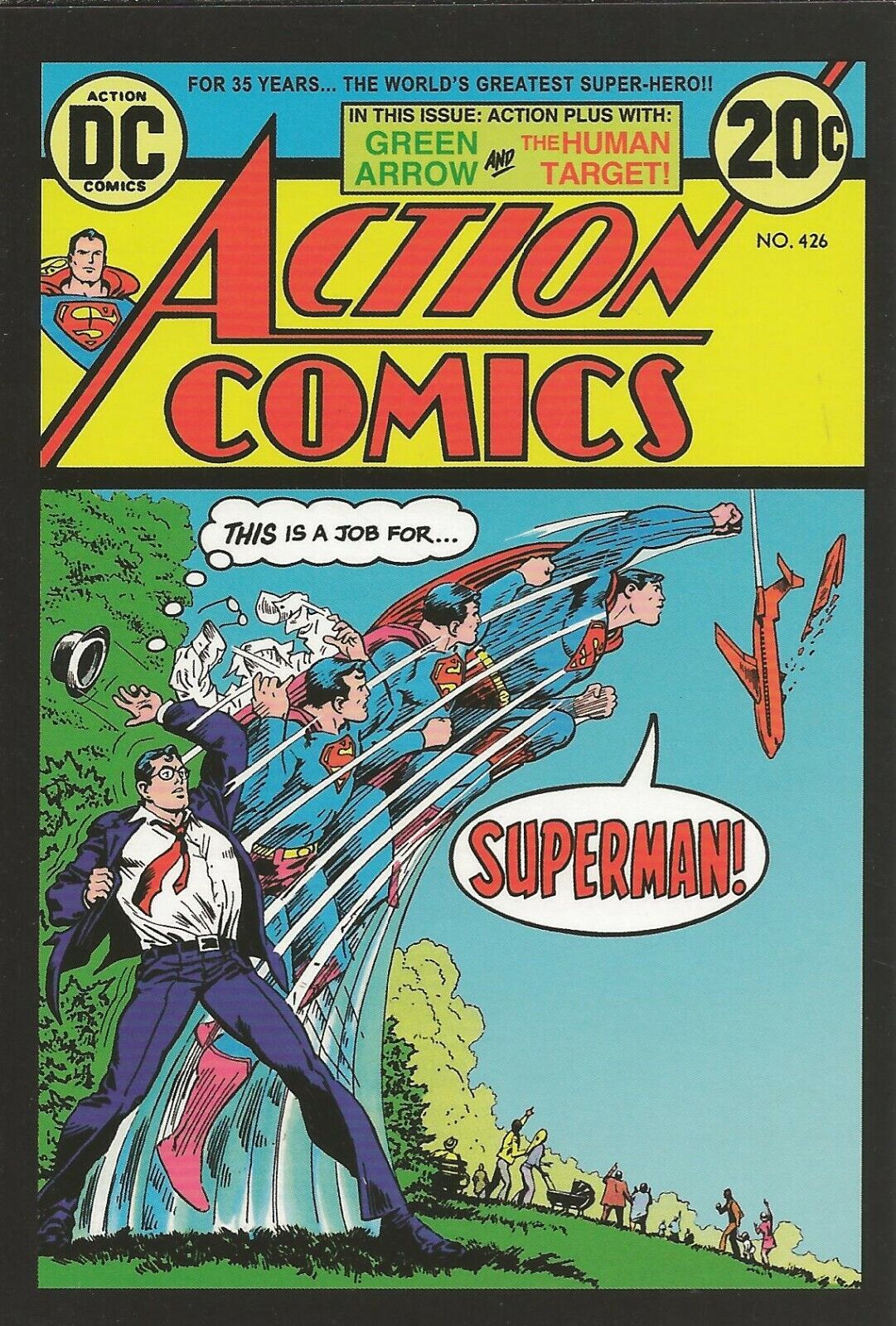 Action Comics #426 1973 4x5" Cover Postcard 2010 DC Comics Superman 