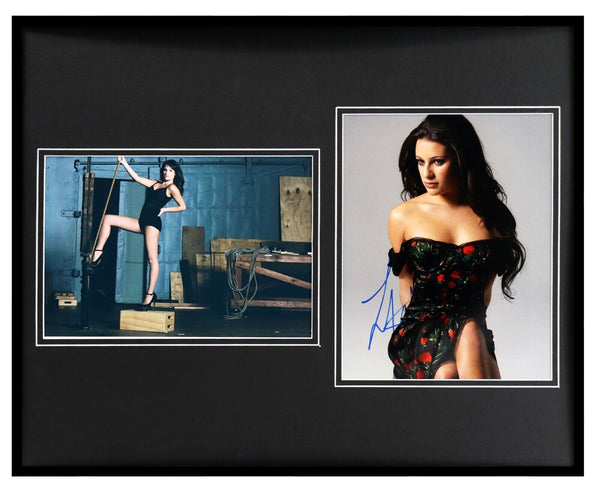 Lea Michele Signed Framed 16x20 Photo Set Glee