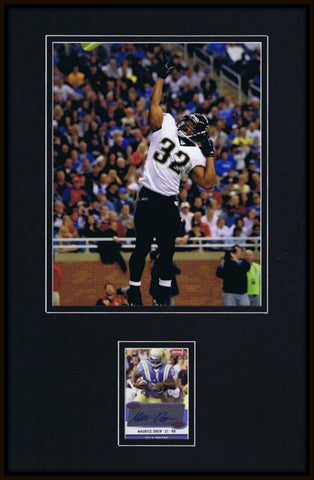 Maurice Jones Drew Signed Framed Rookie Card & Photo Display SAGE Jaguars UCLA