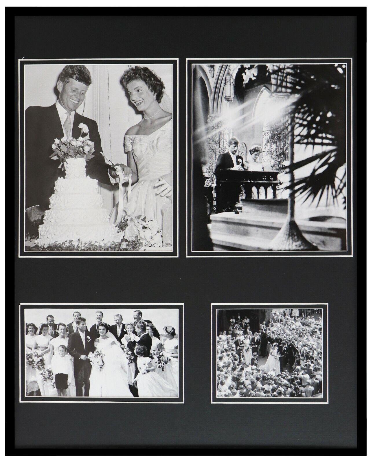 President John F Kennedy JFK Wedding Framed 16x20 Photo Collage