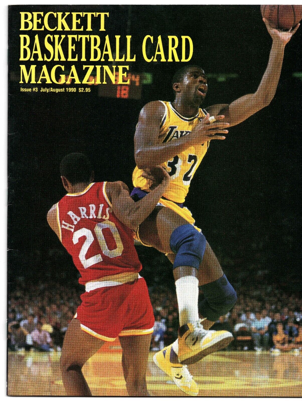 Beckett Basketball Card Magazine #3 VINTAGE 1990 Magic Johnson Lakers