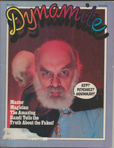 ORIGINAL Vintage 1981 Dynamite Magazine #90 Amazing Randi Magician