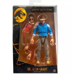 NEW 2021 Jurassic Park Amber Collection Dr. Alan Grant Action Figure Sam Neill