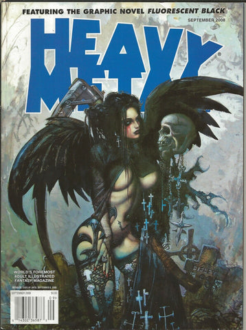 Heavy Metal Magazine Vol. 32 #6 VINTAGE Sep 2008 Simon Bisley Cover GGA